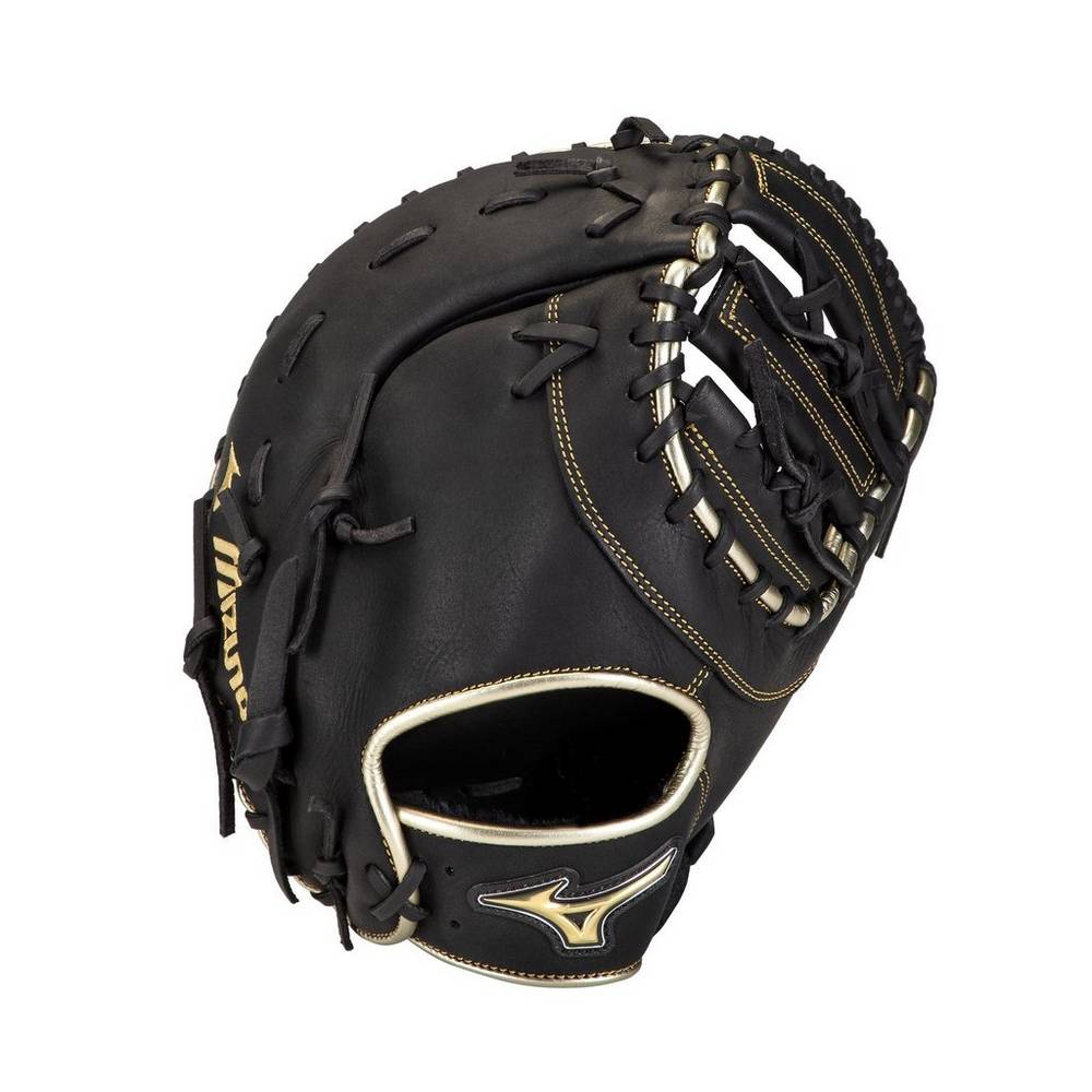 Damske Catchers Mitt Mizuno MVP Prime SE First Base 12.5" Baseball Čierne/Zlate Vypredaj RBHN24031